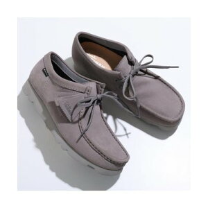 N[NX Clarks Clarks JV 26180662 WallabeeGTX r[ kobN iGREY-NUBUCK/O[j