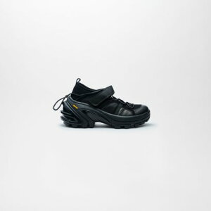 HOKUTO LEATHER SNEAKERS �iBlack�j