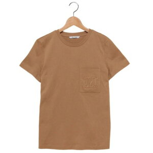 マックスマーラ Max Mara Tシャツ カットソー コットン 無地 ブラウン レディース Max Mara PAPAIA 003 2521946041600 (CAMMELLO)