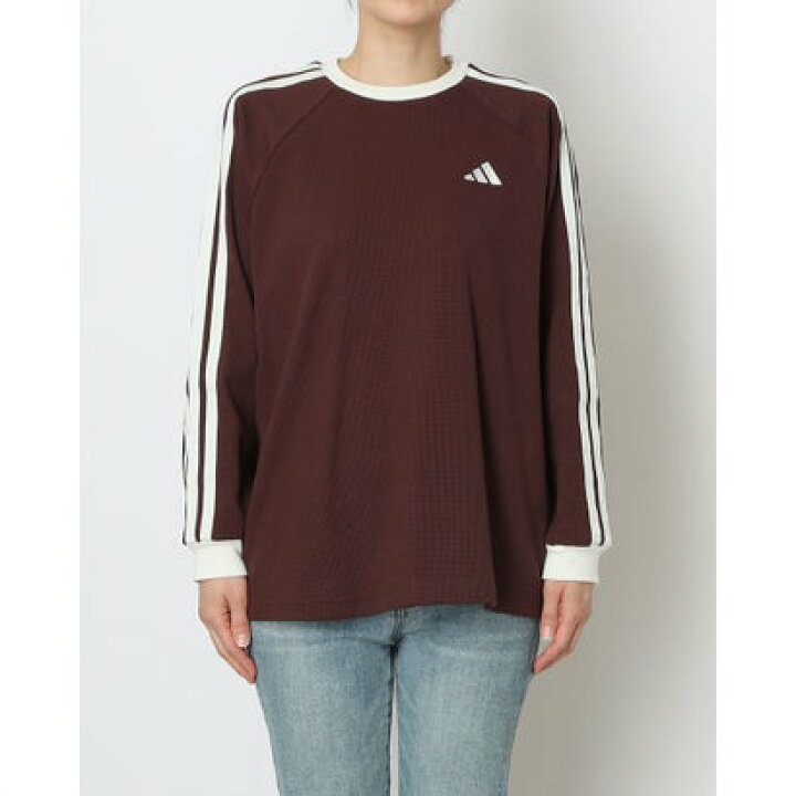 楽天市場】アディダス adidas レディース 長袖Tシャツ ワッフル スリー 