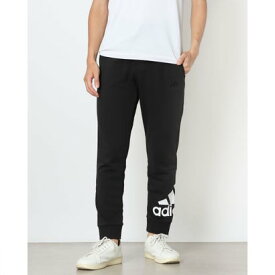 アディダス adidas メンズ スウェットロングパンツ エッセンシャルズ フレンチテリー テーパード カフ ロゴパンツ GK8968 （black/white）