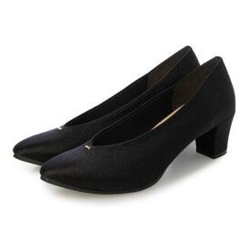 ギャザー gather レディースポインテッドパンプス （BLK/ST）
