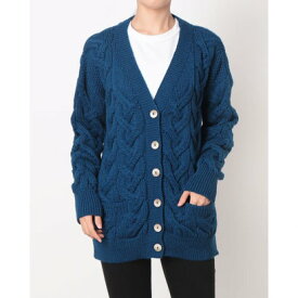 アランウーレンミルズ aran WOOLLEN MILLS ウール カーディガン （Blue）