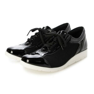 トキミノクツ 時見の靴 【5E】エナメルスニーカー (ブラック)