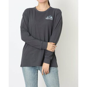 }[bg Marmot fB[X gbLO TVc Ws Marmot Logo L/S T-Shirts FW25WLS066 iIRON GRAYj