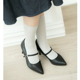 リゾイ REZOY 【2025AW新作】【REZOY】ポインテッドトゥワンストラップヒールパンプス （ブラック）