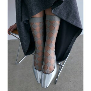 �C���X�t�H�[�Z�u�� IRIS47 checker socks SO3 �i�O���[�j