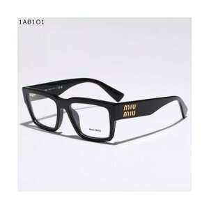 �~���E�~���E Miu Miu MIUMIU ���K�l VMU 02X �N���A�t���[�� �X�N�G�A �E�F�����g�� �i1AB-1O1/�u���b�N�j