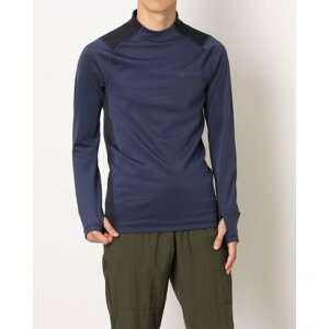 アンダーアーマー UNDER ARMOUR メンズ フィットネス 長袖コンプレッションインナー UAコールドウェザー プロ ロングスリーブ モックネック シャツ 6007387 (Washed Navy / /)