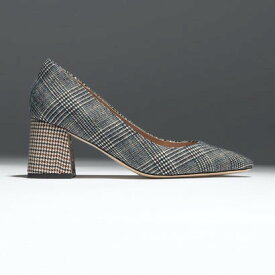 コール ハーン COLE HAAN カサンドラ ブロックヒール パンプ womens （マルチ ミニ プレイド テキスタイル）