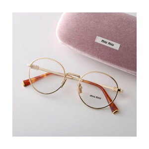 �~���E�~���E Miu Miu MIUMIU ���K�l VMU 52X ���E���h�^ ���^���t���[�� �i5AK-1O1/GOLD/�S�[���h�j