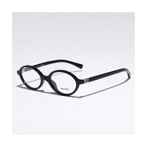 ミュウミュウ Miu Miu MIUMIU メガネ VMU 01X オーバル型 セルフレーム (1AB-1O1/BLACK)