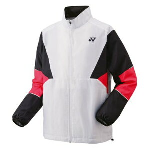 ヨネックス YONEX ヨネックス YONEX テニス ジュニア裏地付ウィンドウォーマーシャツ 70105J (062 ホワイト/ピンク)