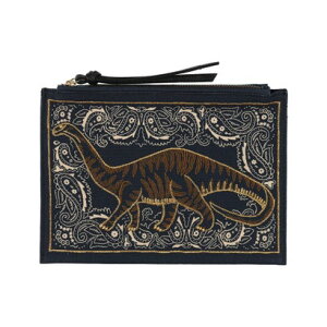 CkCGfBVY INOUI EDITIONS yK戵XzEMBROIDERED POUCH 05408 iBleu marine / Navyj