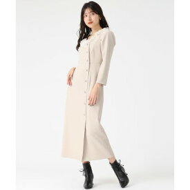 トランテアン ソン ドゥ モード 31 Sons de mode 2025秋冬新作 レースフリルワンピース TT547405 （BEIGE）