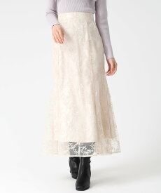 トランテアン ソン ドゥ モード 31 Sons de mode 2025秋冬新作 刺繍レースマーメイドスカート TT547202 （OFF-WHITE）