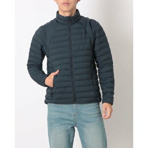 ティゴラ TIGORA メンズ トレッキング ダウンジャケット メンズ2WAYインナーダウン TR-9D1605DJ (ダークブルー)