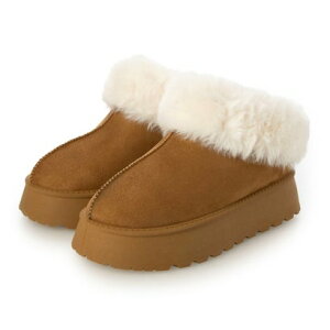 アタガール attagirl 厚底ムートンスリッポン (キャメルスエード)