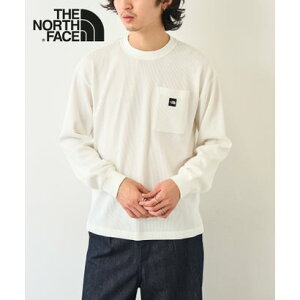 �U�E�m�[�X�E�t�F�C�X THE NORTH FACE �y���{�������z�؍� �z���C�g���[�x��WAFFLE L/S R/TEE NT7TR02 ���b�t���J�b�g�\�[ ���� ����T �i�z���C�g�j