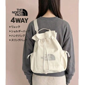 ザ・ノース・フェイス THE NORTH FACE BONNEY MULTI PACK ボニー パック バケット バッグ ショルダー バッグ リュック ハンドバッグ 4way WHITE LABEL ホワイトレーベル 韓国限定 （ホワイト）