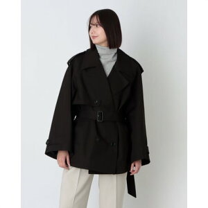 �N���l CLANE OVER SHORT TRENCH COAT �iBLACK�j