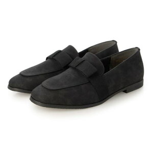 ラ ファーファ シューズ la farfa SHOES 平リボン 大人ローファー (BLK)