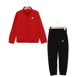 アディダス adidas ジュニア ジャージ上下セット アディダス エッセンシャルズ トラックスーツ(ジャージセットアップ) HP0846 (vivid red/white)