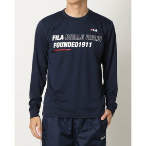 フィラ FILA メンズ 長袖機能Tシャツ メンズ機能Tシャツ FM25FP825 (NAVY)