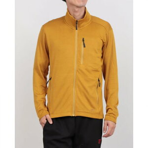 ティゴラ TIGORA メンズ トレッキング フリースジャケット メンズグリッドフリースジャケット TR-9D1615FJ (マスタード)