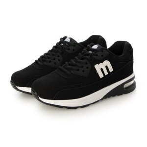 モズ moz 厚底エアーソールロゴスニーカー MZ-2100 (ブラック)