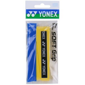 ヨネックス YONEX ヨネックス YONEX テニス ウェットスーパーソフトグリップ グリップテープ ぐりっぷ ウェット 長尺対応 吸汗 厚手 AC136 004 (004 イエロー)