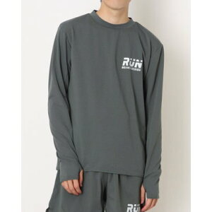 ティゴラバイビームスデザイン TIGORA by BEAMS DESIGN メンズ 陸上/ランニング 長袖Tシャツ BEAMS DESIGN ランニングロングスリーブTシャツ TRBM-3R1705TL (グレー)