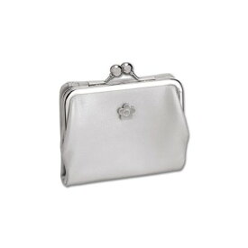 マリークワント MARY QUANT フレンチシームガマ口 ウォレット （シルバー）