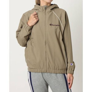 チャンピオン Champion レディース ウインドジャケット ZIP JACKET CW-CSC02 (グレージュ)