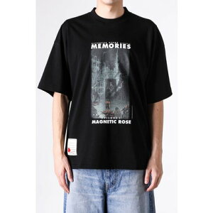 �Z���V�O SEVESKIG MEMORIES MAGNETIC ROSE S/SL Tee �iBLACK�j