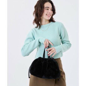 レスポートサック LeSportsac FUR DRAWSTRING TOTE （ブラックフラッフィーファー）