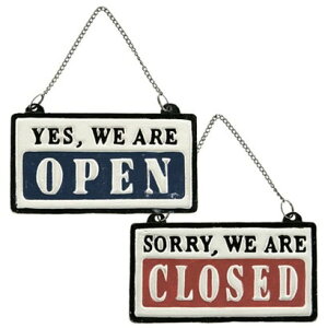 �_���g�� DULTON REVERSIBLE SIGN OPEN-CLOSED �iBLUE�j