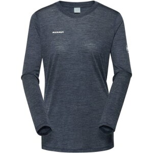 }[g MAMMUT }[g MAMMUT AEghA TREE WOOL FL LONGSLEEVE AF WOMEN 101601710 i5784 MARINEMELANGEj