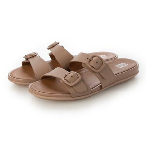 tBbgtbv fitflop fitflopitBbgtbvjGRACIE RUBBER-BUCKLE TWO-BAR LEATHER SLIDES ix[Wj