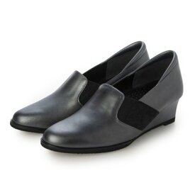 トキミノクツ 時見の靴 【4E】【牛革】牛革スリッポンパンプス （パールブラック）