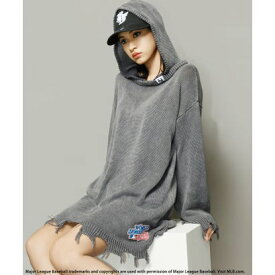 バック トゥー ザ フィールド （ビーティーティーエフ） BACK TO THE FIELD (BTTF) 【MLB】クラッシュニットワンピース （ブラック）