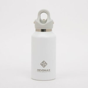 {}bNX REVOMAX 12oz VACUUM INSULATED FLASKyԕisiz iMatte Whitej