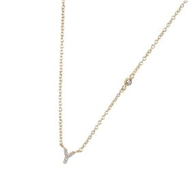タイ ジュエリー TAI JEWELRY ジルコニア イニシャル ネックレス ジュエリー （Y）