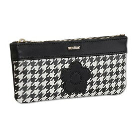 マリークワント MARY QUANT 千鳥デイジーパッチ フラットペンケース （ブラック×ホワイト）