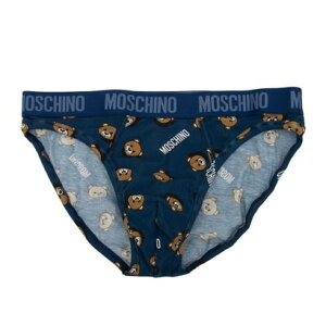 XL[m A_[EFA Moschino Underwear UNDERBEAR ALLOVER BRIEFyԕisiz iNAVYj