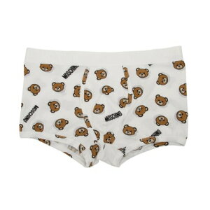 XL[m A_[EFA Moschino Underwear UNDERBEAR ALLOVER TRUNKyԕisiz iWHITEj