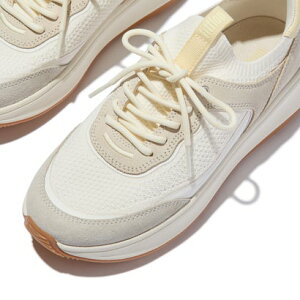 tBbgtbv fitflop F-MODE SUEDE/KNIT FLATFORM SLIP-ON LACED SNEAKERS iSunSand/Cream Mixj