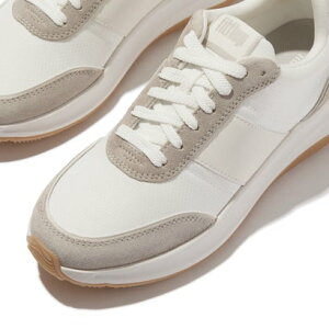 tBbgtbv fitflop F-MODE FLOW SUEDE-MIX FLATFORM SNEAKERS iUrban White/Clay Greyj