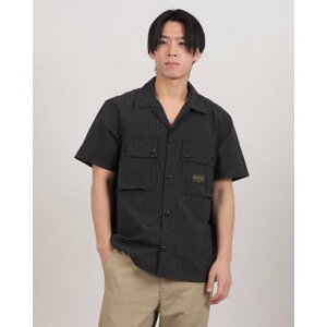 �f�E�X�G�N�X�}�L�i Deus ex Machina NILE FATIGUE SHIRT �����V���c �i�u���b�N�j