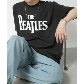 セットアップセブン SETUP7 【THRIFTY LOOK】NIRVANA / RED HOT CHILI PEPPERS / The Beatles / oasis vintage Tee ロックバンドTEE （ブラック系その他5）